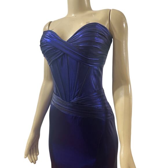 Sherri Hill Womens Strapless Off Shoulder Dress Size 6 Prom Cocktail Pageant - Picture 5 of 13